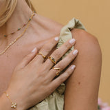 Anel Onda em Ouro 18K