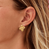 Brincos Flor em Ouro 18K