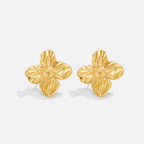 Brincos Flor em Ouro 18K