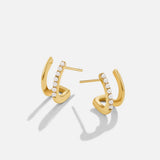 Brincos de Garra em Ouro 18K e Pérola
