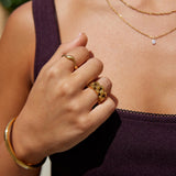 Anel Onda em Ouro 18K