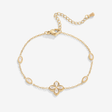 Pulseira Cristal Trevo de Quatro Folhas