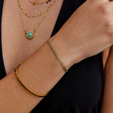 Pulseira Capri em Corrente de Ouro