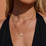 Colar Pendente com Pedra Ember
