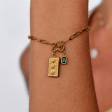 Charm Cristal Esmeralda Verde
