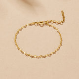 Pulseira Corrente Ouro Leila
