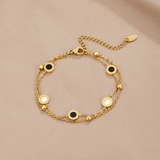 Pulseira Ónix e Pedra Branca