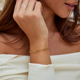 Pulseira Ouro Paperclip