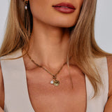Colar Pia com Elos de Corrente e Charm