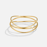 Bracelete em Camadas Ouro Sabrina