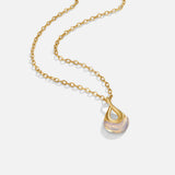 Colar Tiffany com Pendente de Pedra Branca