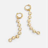 Brincos de Disco Dourado Amari 18K