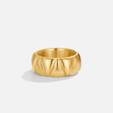 Anel Grosso Dourado Anika
