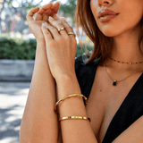 Bracelete Bambu Dourado Ara