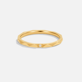 Anel de Pilha Dourado 18K Astrid