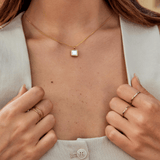 Anel de Pilha Dourado 18K Astrid