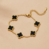 Pulseira Trevo Preto