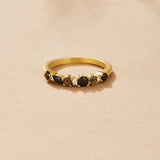 Black Obsidian Eternity Ring