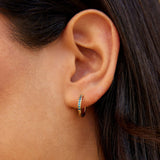Brincos de Argola Eternity Azul