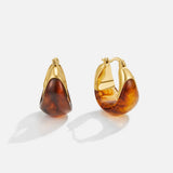 Brincos Argola Tahiti Castanhos