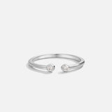 Cali Silver Crystal Ring