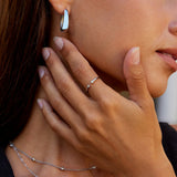 Cali Silver Crystal Ring