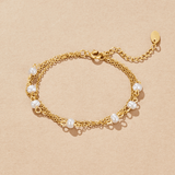 Pulseira Callie em Camadas com Pérolas