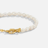Pulseira de Elos com Pérola Cara