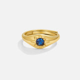 Anel Estrela Azul Celestial
