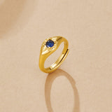 Anel Estrela Azul Celestial