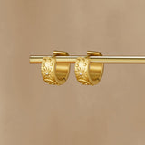 Brincos Argola Dourados Celestiais