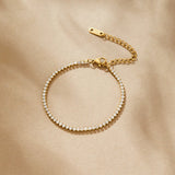 Pulseira Ténis Ouro Cordelia