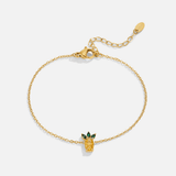 Pulseira com Ananás de Cristal