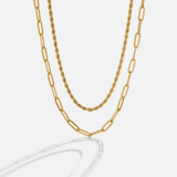 Dara Colar em Camadas com Corrente Clip