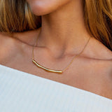 Colar Dourado de Bambu Deana