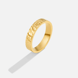 Anel Ouro Martelado Dorcas