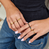 Anel de Cristal Esmeralda 18K