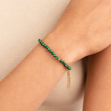 Pulseira com Contas Verde Esmeralda