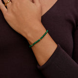 Pulseira com Contas Verde Esmeralda