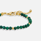 Pulseira com Contas Verde Esmeralda