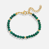 Pulseira com Contas Verde Esmeralda