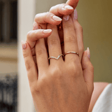 Anel Cristal Coroa Eternidade