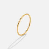 Conjunto de Anéis Banda Ouro & Cristal Eula