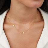Colar Corrente Dourado 18K Poder das Flores