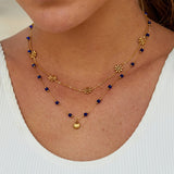 Colar Flor Dourada 18K Ouro