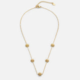 Colar Flor Dourada 18K Ouro