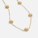 Colar Flor Dourada 18K Ouro