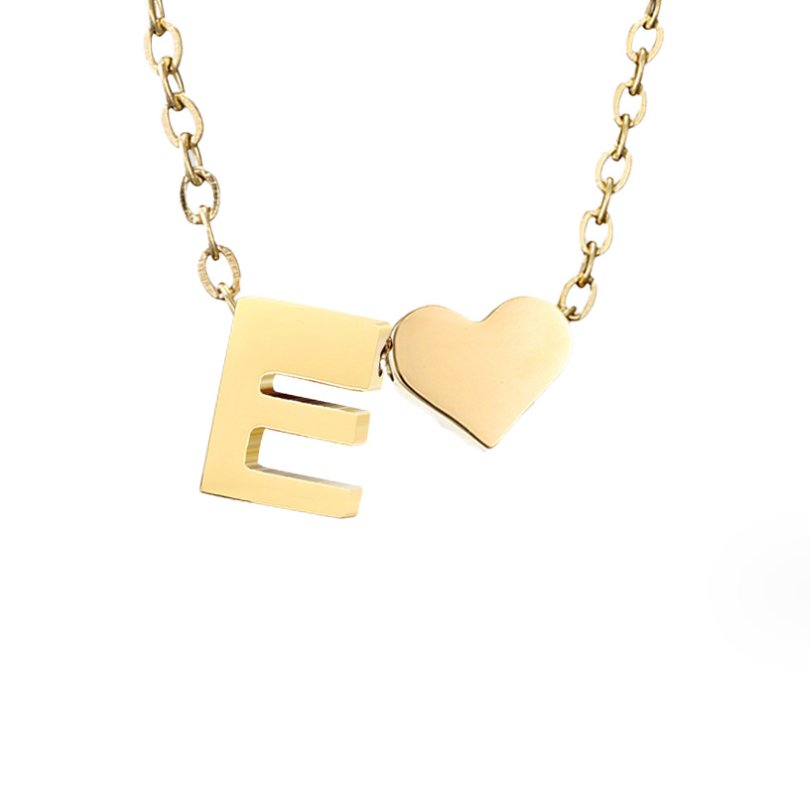 Colar Dourado Amor para Sempre & Letra