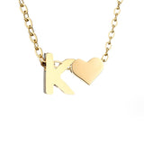 Colar Dourado Amor para Sempre & Letra