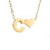 Colar Dourado Amor para Sempre & Letra